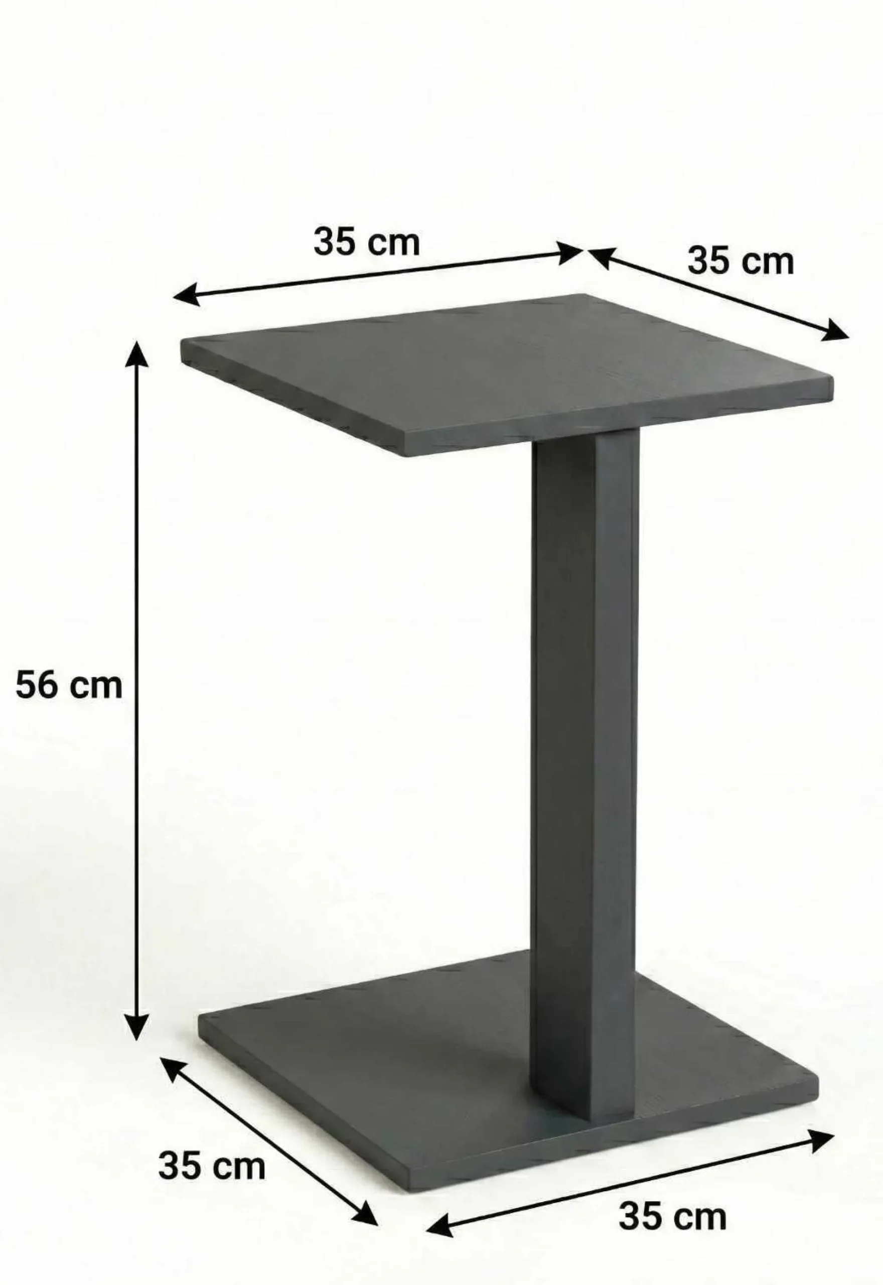 Avlastningsbord-Rumira Sidebord 35 cm Grå