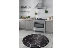 Moderne Tepper-Rund Matte Marmor (100) Flerfärgad