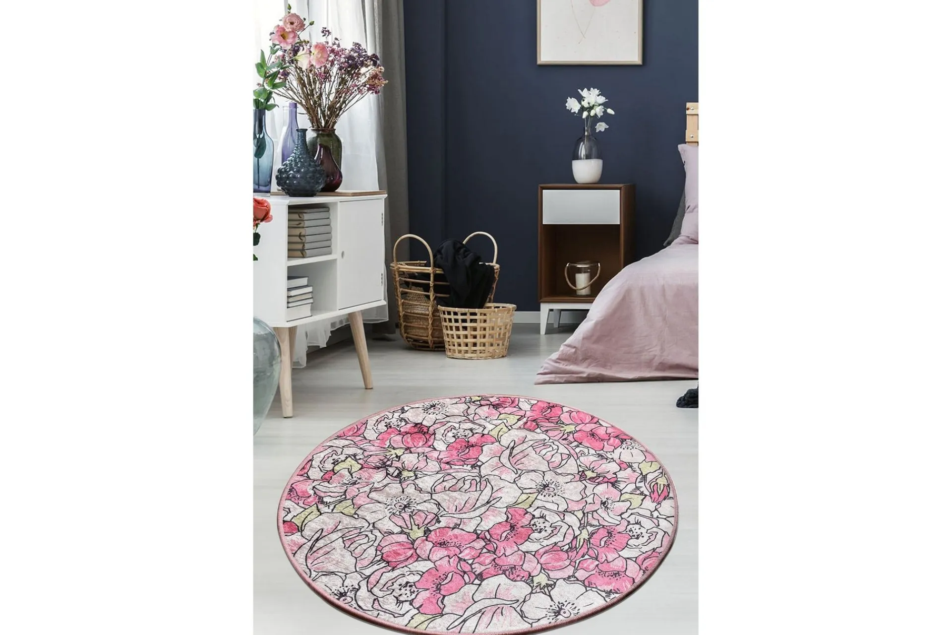 Rund Matte Rosa