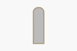 Helkroppsspeil-Rusele Veggspeil Buet 50 cm Beige