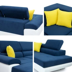 Velour Sofa & Fløyel Sofa-Rycka Hjørnesofa Venstre Once 10 + Once 12