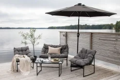 Venture Home Parasoller-Sabal Parasoll 270 cm med LED Svart