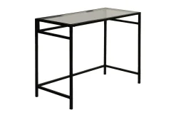 Kontorbord-Sabani Skrivebord 100 cm Svart,Røykfarget