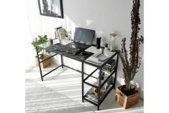 Sabani Skrivebord 130 cm med Oppbevaring 2 Hyller