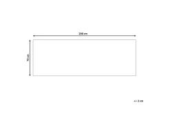 Moderne Tepper-Saikheda Gangmatte 70x200 cm Svart,Hvit