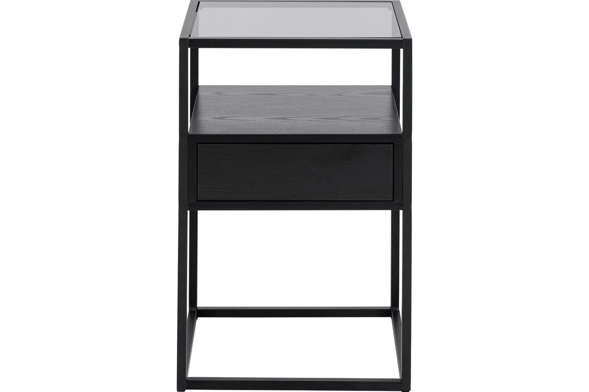 Avlastningsbord-Sakila Nattbord 35 cm Svart