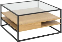 Sofabord-Sakila Sofabord 80x80 cm Klart