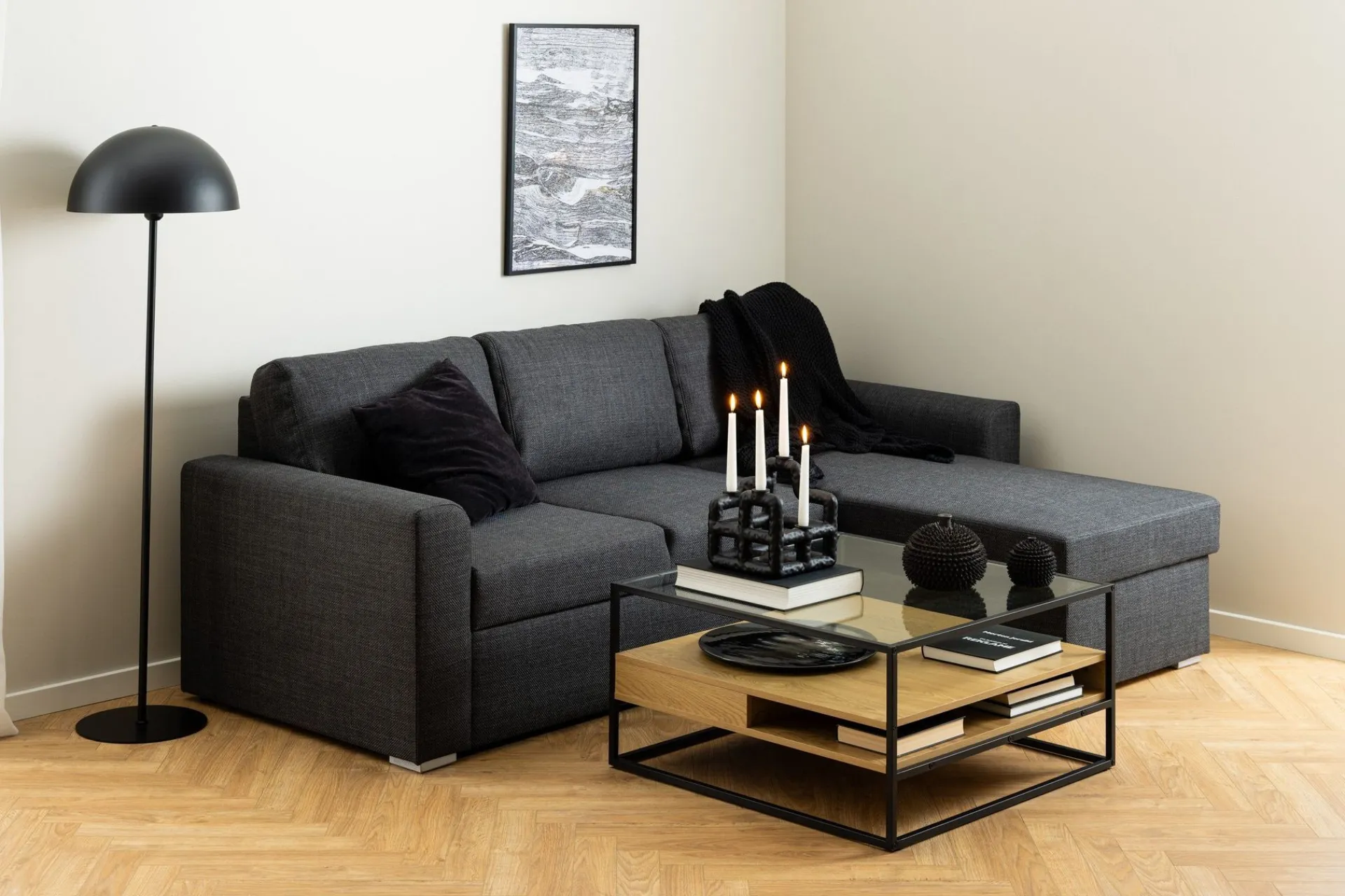 Sofabord-Sakila Sofabord 80x80 cm Klart