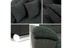 Velour Sofa & Fløyel Sofa|Sovesofaer-Sakri 5-seters Hjørnesovesofa Mörkbrun