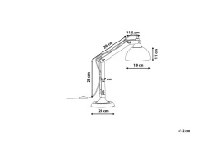 Bordlampe-Salado Bordlampe 53 cm Kobber