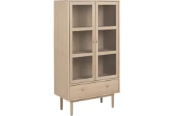 Vitrineskap|Skap-Salama Vitrineskap 144,8 cm Hvit