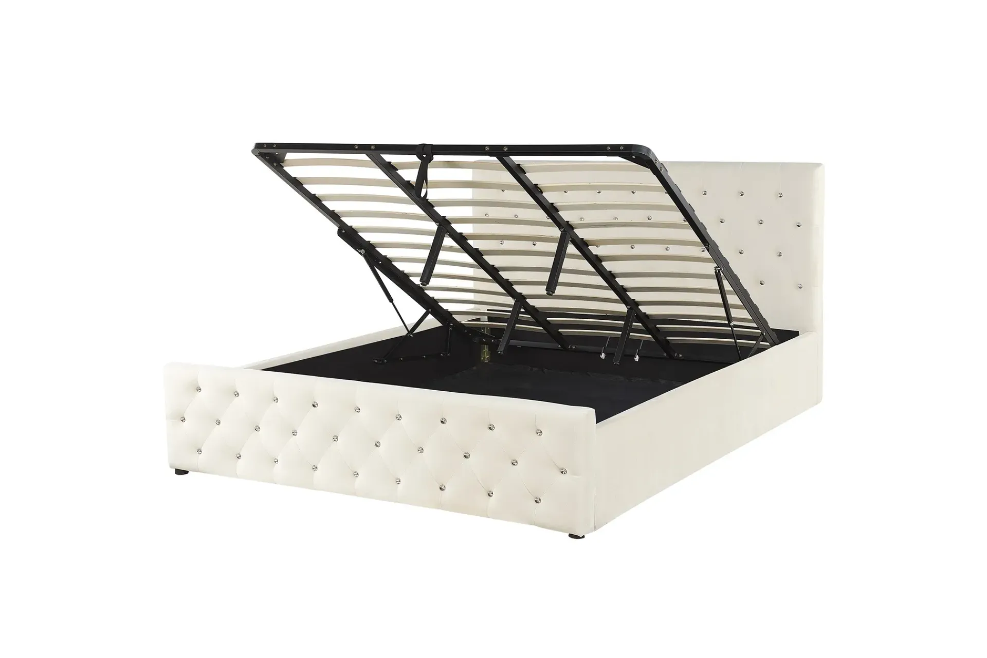 Sengeramme & Sengestamme|Seng Med Oppbevaring-Saleux Sengramme 180x200 cm Beige