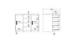 Tvilum Sideboard & Skjenker-Salomns Skjenk 120,8 cm Svart