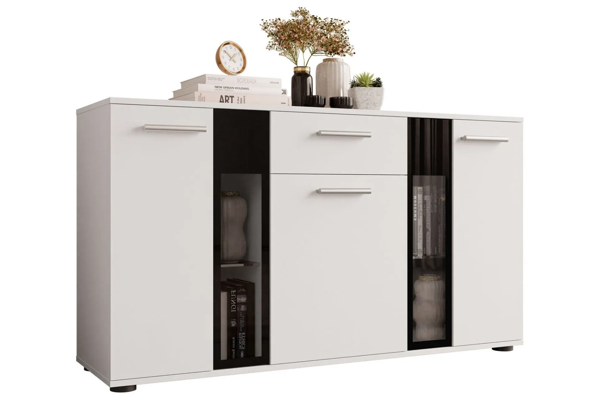 Gangoppbevaring|Kommode-Salsa kommode 140x40x80 cm Hvit