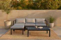Venture Home Veranda & Terrasse|Loungesett-Salvador Loungegruppe Grå/Svart