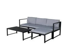 Venture Home Veranda & Terrasse|Loungesett-Salvador Loungegruppe Grå/Svart