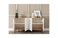 Gangbord|Avlastningsbord-Salven Konsollbord 150 cm Eik,Hvit