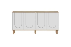 Gangbord|Avlastningsbord-Salven Konsollbord 150 cm Eik,Hvit