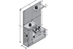 Samekia Garderobe 120 cm