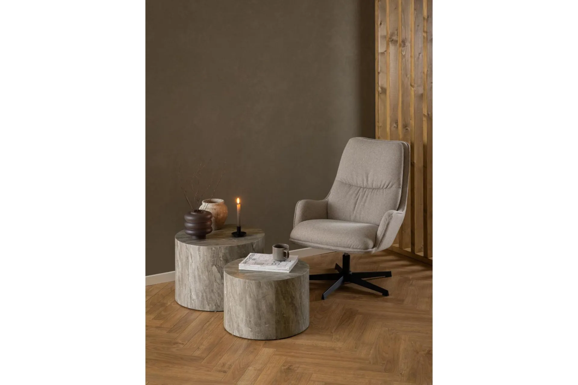 Gangbord|Avlastningsbord-Samon Sofabord 58 cm Grey