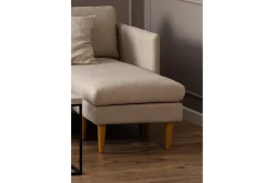 Sofa Med Sjeselong-Sanat 3-seters Sofa med Divan Beige