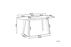 Spisebord & Kjøkkenbord-Sanford Spisebord 160 cm Hvit