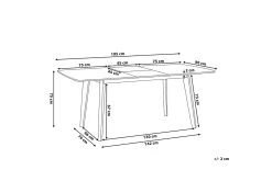 Spisebord & Kjøkkenbord-Sanford Spisebord 195 cm Hvit