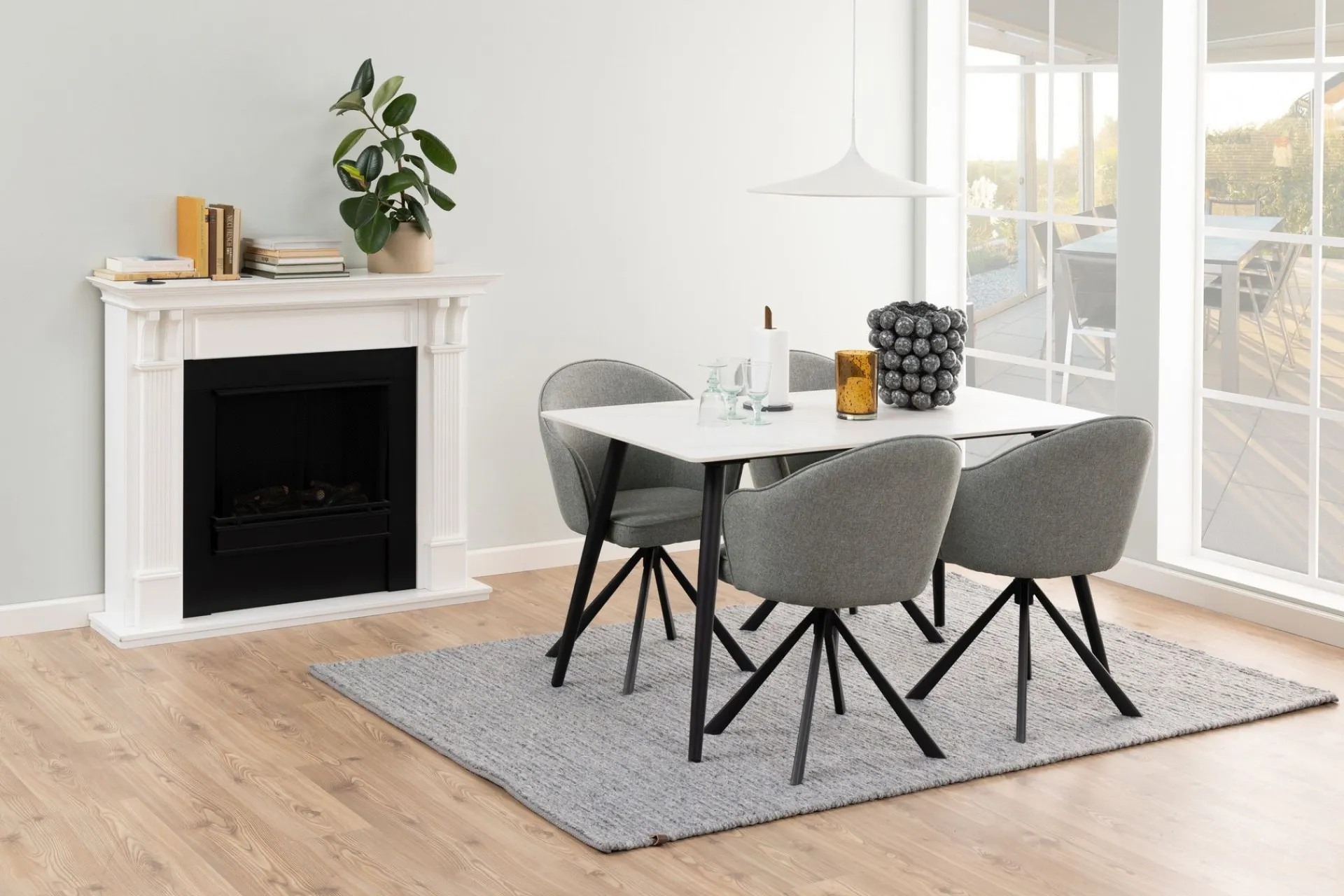 Spisebord & Kjøkkenbord-Sanjoan Spisebord 140x80 cm Hvit