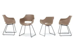 Karmstoler|Spisestoler & Kjøkkenstoler-Saranzak Stol 60 cm Taupe