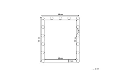 Saven Speil LED 50x60 cm