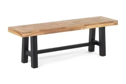 Spisegrupper Hage-Scania Hagebord + 2 Benker 80 cm Svart
