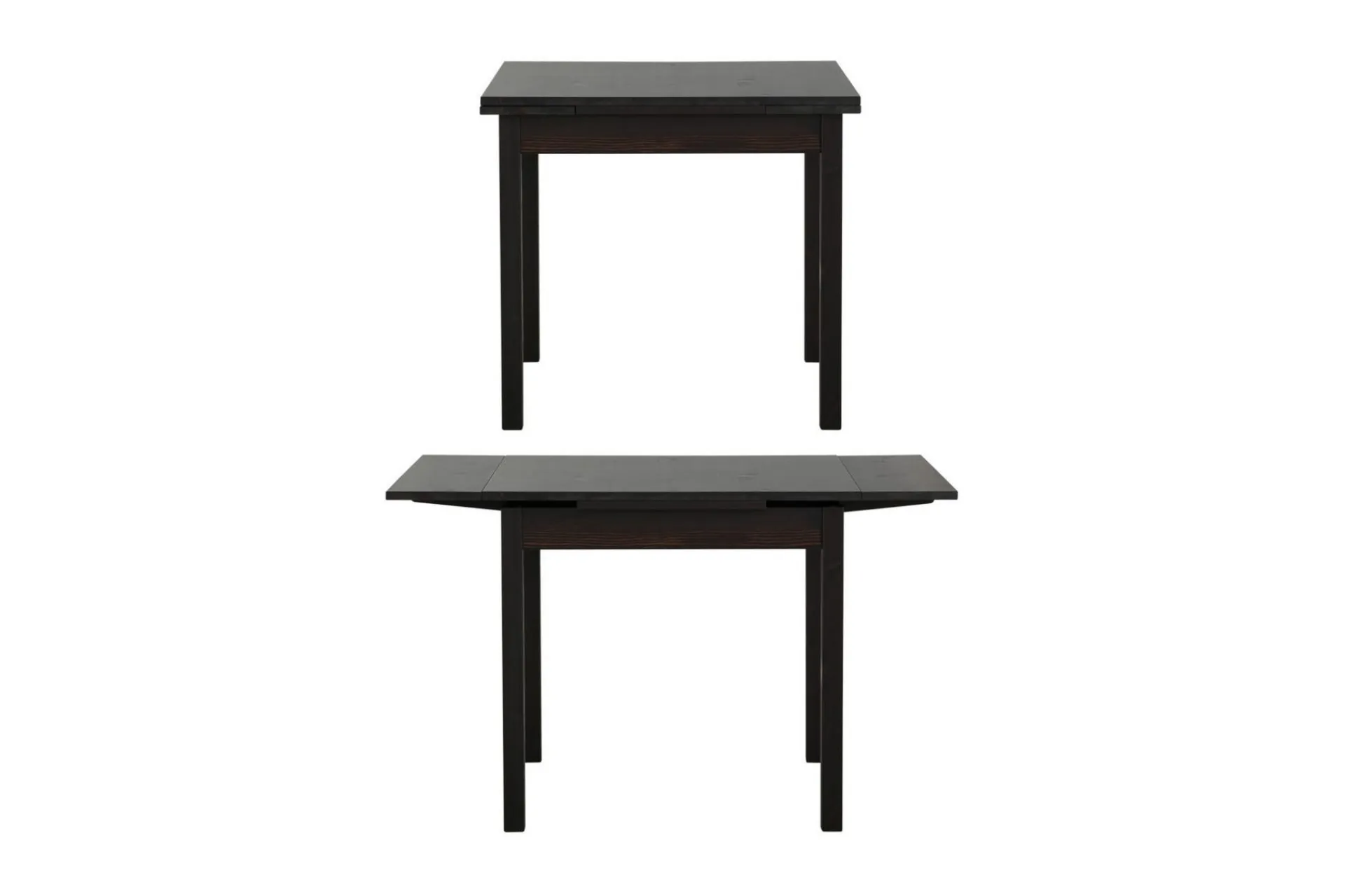 Loft24 Spisebord & Kjøkkenbord-Scapa Forlengningsbart Spisebord 80-120 cm Svart