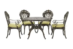 Spisegrupper Hage-Scario Spisegruppe 100 cm + 4 Stoler Brun