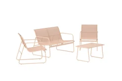 Venture Home Scopello sofagruppe 2-seters sofa + 2 lenestoler med bord utendørs