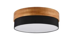 Trio Lighting Kjøkkenlampe|Vinduslampe-Seasons Taklampe 50 cm E14 Svart/Tre