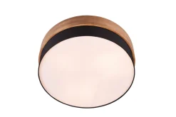 Trio Lighting Kjøkkenlampe|Vinduslampe-Seasons Taklampe 50 cm E14 Svart/Tre