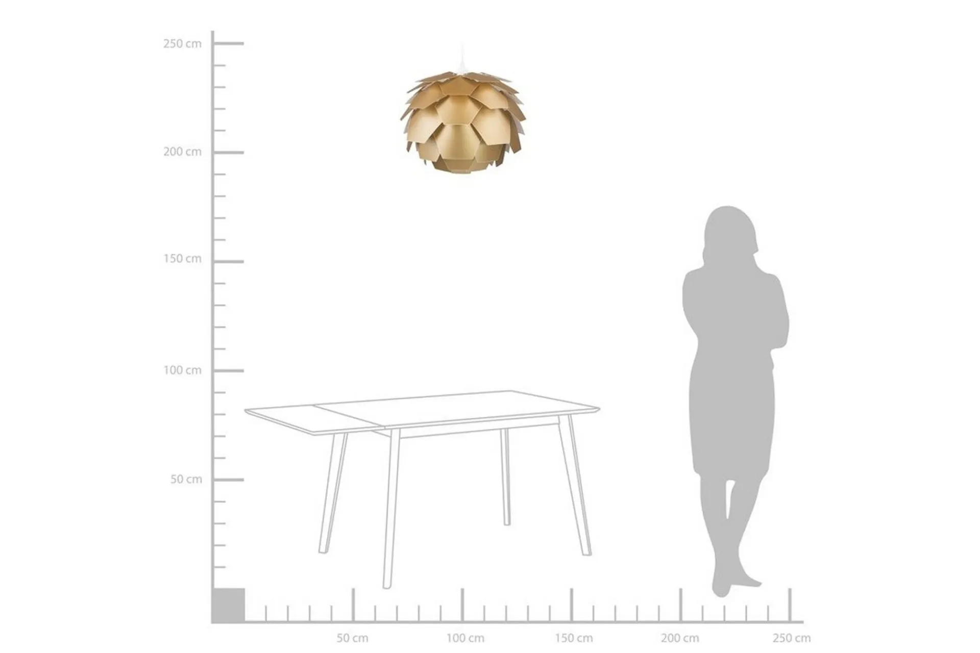 Kjøkkenlampe|Taklampe-Segre Taklampe 40 cm Gull