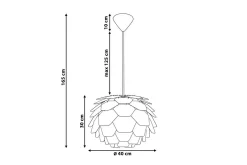 Kjøkkenlampe|Taklampe-Segre Taklampe 40 cm Blå