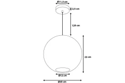 Seine Taklampe 30 cm