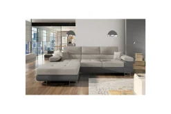 Sofa Med Sjeselong-Seksjon Eltap Armando 289x85x203 cm Hvit,Grey