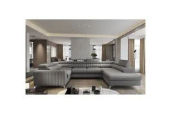 Sovesofaer-Seksjon Eltap Louis 347x202x92 cm Grey