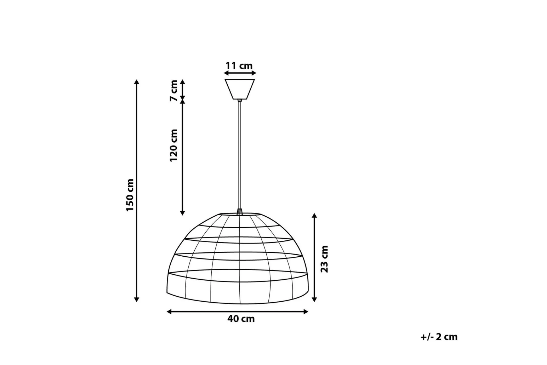 Selenge Taklampe 40 cm