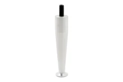 Sengetilbehør & Sengegavl|Møbelhengsler-Sengebein 4-pakning Aluminium Smal 12 cm Hvit