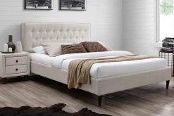 Kontinentalsenger|Komplett Sengepakke-Seng EMILIA med madrass HARMONY DELUX 90x200cm Beige