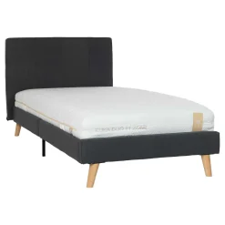 Komplett Sengepakke-Seng HOME4YOU Juno 90x200 cm med madrass Kukka Duo 11 Zone Grå