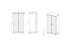 Seng med nattbord garderobe kommode Billy