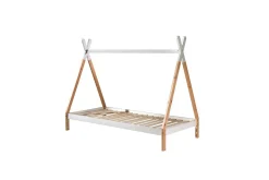 Barneseng & Juniorseng-Seng med tekstiler Tipi 90x200 cm Med ben Natural,Hvit