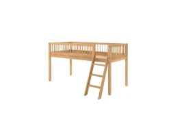 Barneseng & Juniorseng-Seng med tekstilsett halvhøyseng Forrest Eik