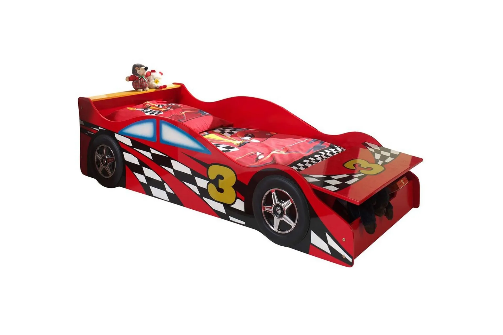 Barneseng & Juniorseng-Seng Race Rosa 70x140 cm Med Madrass Rød