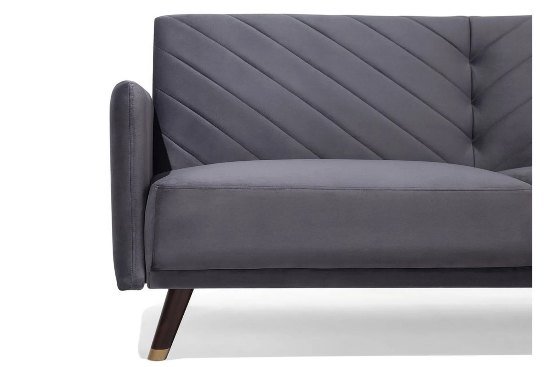 Velour Sofa & Fløyel Sofa|Sovesofaer-Senja Sovesofa 200 cm Grey